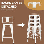 Yongchuang 30 inch Bar Stools Set of 2 Kitchen Bar Height Chairs - Image 6
