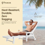 Patio Chaise Lounge Chair, Oversized Lounge Chair Outdoor - Image 4