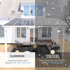 AECOJOY 12' x 12' White Gazebo Outdoor Pergola - Image 2