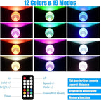 20W Outdoor RGB LED Spotlights 4 Pack, 120V 1000lm - Image 4