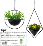 Metal Hanging Planters, Modern Plant Hanger - Image 2