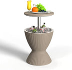 EasyUp Outdoor Cooler Bar Table – 8 Gallon Outdoor Patio Cooler Table by EASYUP