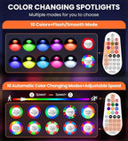 MEIKEE 15W RGB Color Changing Landscape Lighting 120V LED Landscape Lights - Image 5