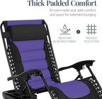 Best Choice Products Oversized Padded Zero Gravity Chair, Folding Outdoor Patio - Image 5