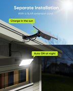 JACKYLED Solar Lights Outdoor 299 LED 1000 Lumens Bright Solar Wall Spotlight - Image 9