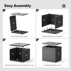 NEWBULIG 31 Gallon Outdoor Storage Box, Waterproof Deck Box - Image 7