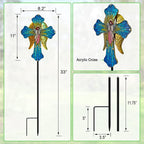 Solar Cross Garden Stake Lights - Image 7