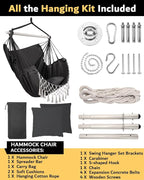 MIZTLI Hammock Chair Hanging Chair Swing Chair XXL Large Macrame Swing Indoor - Image 6
