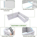 A ANLEOLIFE 8-Pack 4X4X1.5ft & 74x74x18in Deep Root Galvanized Raised Garden - Image 6