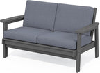 SERWALL HDPE Outdoor Patio Loveseat by SERWALL