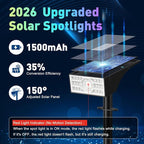 Solar Color Changing RGB Spot Lights Outdoor, 10 Pack/7 Lighting Modes - Image 5