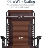 Best Choice Products Oversized Padded Zero Gravity Chair, Folding Outdoor Patio - Image 3