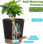 Self Watering Pots, 7/6.5/6/5.5/5/4 inch Flower Pots - Image 4
