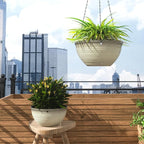 2 Pack Hanging Planters for Indoor Outdoor Plants, 10 Inch Hanging Planter - Image 5