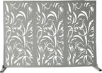 Oakland Living 6 ft. X 4 ft. Grey Freestanding Metal Privacy Screen Room Divider - Image 5
