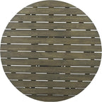 Merax Outdoor Dining Table 47.25" Round Extra-Large Acacia Wood Patio Dining - Image 3