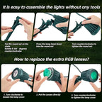 Spotlight Outdoor – 120V Plug-in, 2700K Warm White LED Landscape Spot Lights - Image 9
