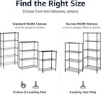 Amazon Basics 4-Shelf Steel Wire Storage Shelves - Image 5