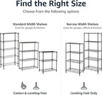 Amazon Basics 4-Shelf Adjustable Heavy Duty Steel Wire Rack Storage Shelving - Image 6
