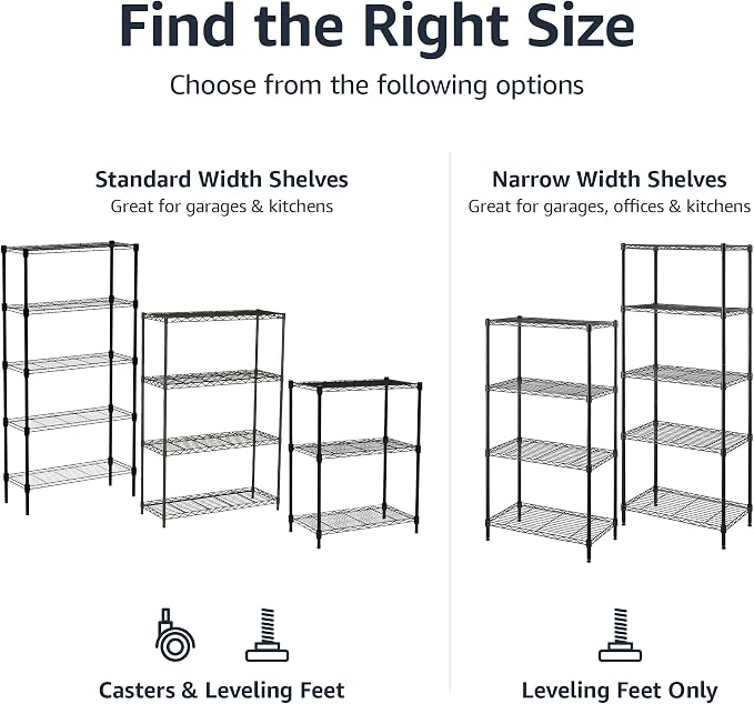 Amazon Basics 5-Shelf Heavy Duty Garage Shelving Storage Rack - Image 6