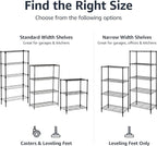 Amazon Basics 4-Shelf Heavy Duty Garage Shelving Storage Unit on 3" Wheel - Image 6
