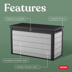 Keter Denali 200 Gallon Resin Large Deck Box - Image 3