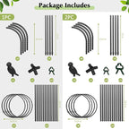 Garden Obelisk Trellis for Climbing Plants Outdoor, 6.2 FT Tomato Cage - Image 9