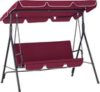 Outsunny 3-Seat Outdoor Patio Swing Chair by Outsunny