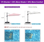 PURPLE LEAF 8' X 8' Patio Umbrella - Image 2