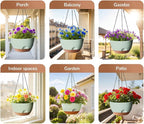 Hanging Planter for Indoor Plants, 10 Inch Self-Watering Hanging Planters - Image 6