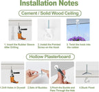 6 pcs Ceiling Hooks for Hanging Plants, Hanging Hanging Lights Metal Small Hooks - Image 5