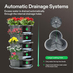 VIVOSUN 2-Pack 5 Tier Vertical Gardening Stackable Planter - Image 2