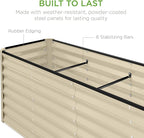 Best Choice Products 8x2x2ft Outdoor Metal Raised Garden Bed, Rectangular Deep - Image 5