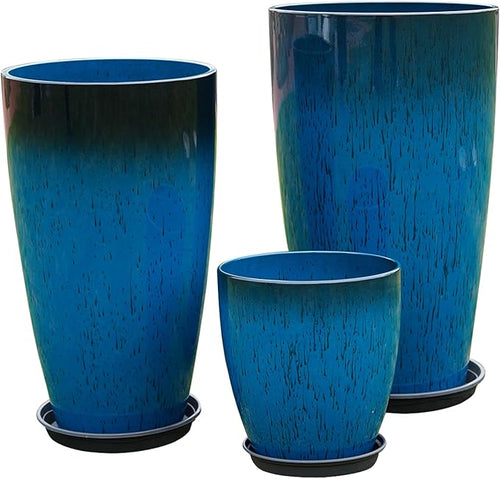 24, 11 Inch Large Plastic Planters by MinCHI257