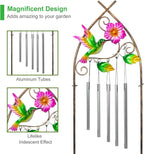 Plant Stands with Garden Trellis, 48” Metal Standing Wind Chimes Plant Pot - Image 4