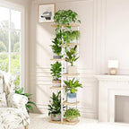 Bamworld Tall Plant Stand Indoor, 7 Tier Plant Shelf - Image 2