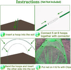 Greenhouse Hoops Grow Tunnel 6 Sets of 8FT Long Garden Hoops, Rust-Free - Image 5