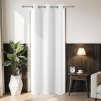 Joydeco Blackout Door Curtain for Doorway Privacy 90 Inches Long, Grommet by JOYDECO