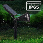 T-SUN Blue Solar Spotlights, Outdoor Waterproof Auto ON/Off Adjustable Garden - Image 5