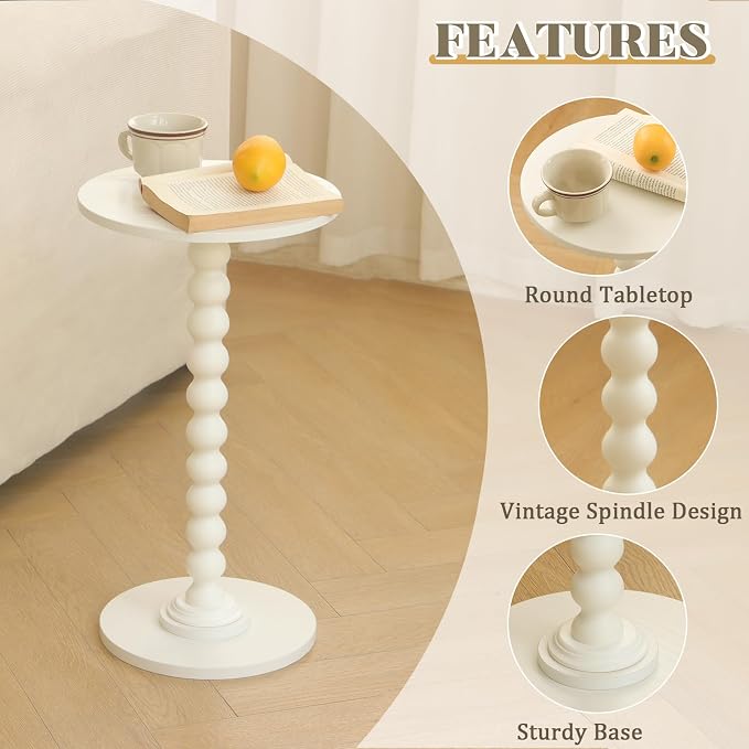 Round Side Table, Small Drink Table - Image 5