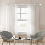 1” Diameter Silver Curtain Rod Itself is 30-90 Inch 2 Pack, Fit 30 to 84 Inch - Image 6