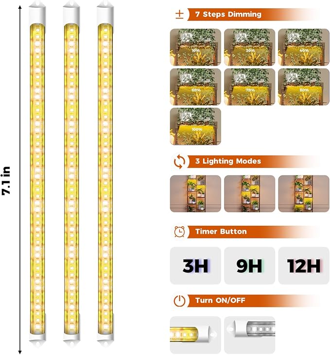Bamworld Plant Stand with Grow Lights - Image 6