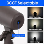 3CCT LED Landscape Lights with Connectors, 12V Low Voltage, 3000K/4000K/5000K - Image 3