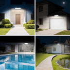 INCX 156 LED Solar Motion Lights Outdoor 2 Pack, 3 Heads Solar Security Lights - Image 8