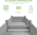 Best Choice Products 72x24x30in Raised Garden Bed, Elevated Wood Planter Box - Image 4