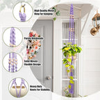 Hoteam 12 Pcs Macrame Plant Hangers Macrame Hanging Planters - Image 5