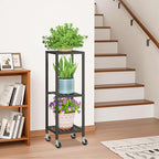 LASZOLA 3 Tier Black Metal Plant Stand Indoor Outdoor - Image 9