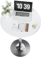 Flamaker Round Bistro Pub Table Modern Style Metal Base MDF Top Cocktail Bar - Image 4