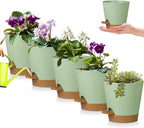 5 Pack 5 inch Self-Watering Pots, African Violets Planter by zople