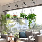 2-Pack Aesthetic Plant Hangers Outdoor and Indoor – 10 Inch Metal Hanging Plant - Image 9